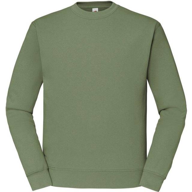 (M, Classic Olive) Fruit of the Loom Mens Classic 80/20 Set-in Sweatshirt