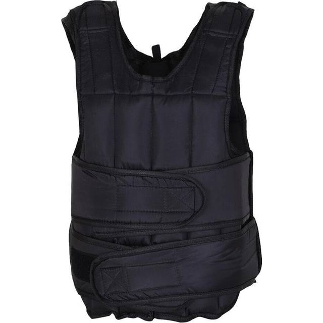 HOMCOM 10Kgs Adjustable Weight Vest Running Gym Training Weight Loss, Black