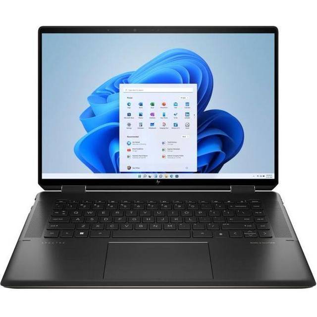 HP Spectre x360 2-i-1 bärbar dator | 16 tum 3K+ pekskärm | Intel Core i7-1360P | 16 GB DDR4 RAM | 512 GB SSD | Intel Arc A370M | Windows 11 | QWERTZ | Svart | inkl. HP MPP 2.0 Tilt Pen