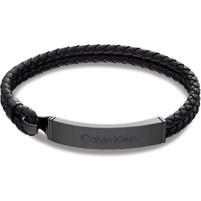 Calvin Klein Armband Läder 35000406 - Herr - Genuine Leather - Black (19 cm)