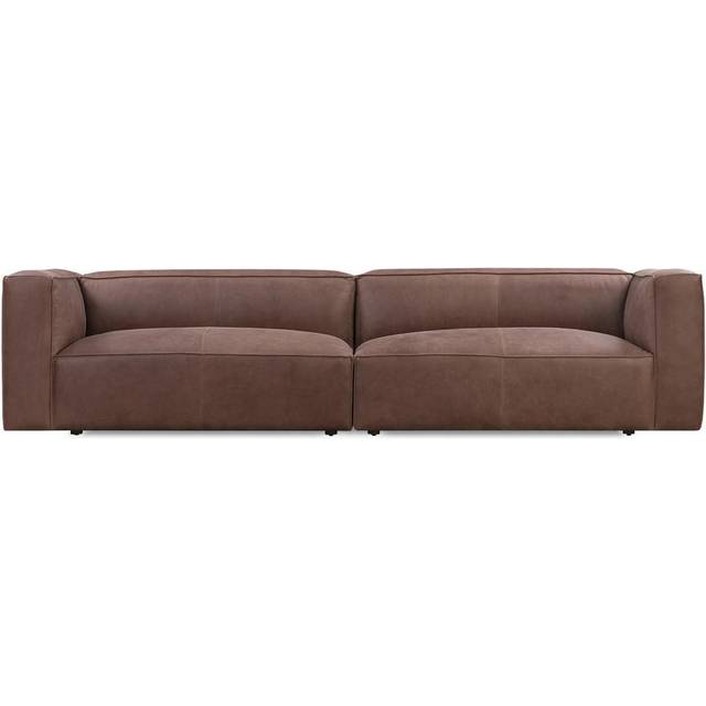 Soho 110" Leather Sofa, Milano Mocha
