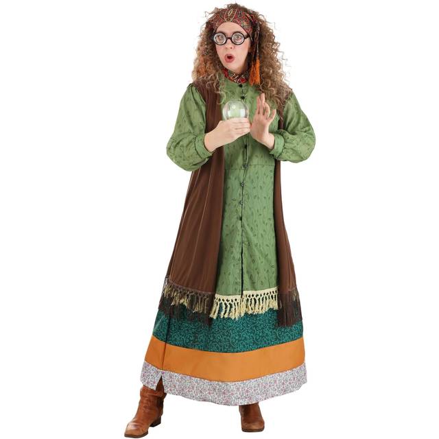 Plus Size Deluxe Professor Trelawney Costume - Green&#47;Brown&#47;Orange (2X)