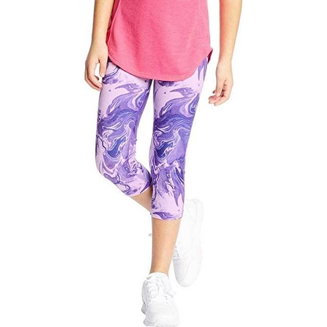 C9 Champion girls Capri Leggings  Multi Marble Purple  X-Small US