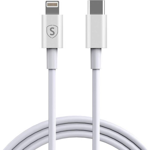 SiGN USB-C till Lightning Kabel 2.4A, 3m - Vit