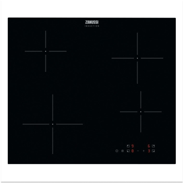 Zanussi ZIBN641K ZIBN641K 60cm 4 Zone Black Induction Hob