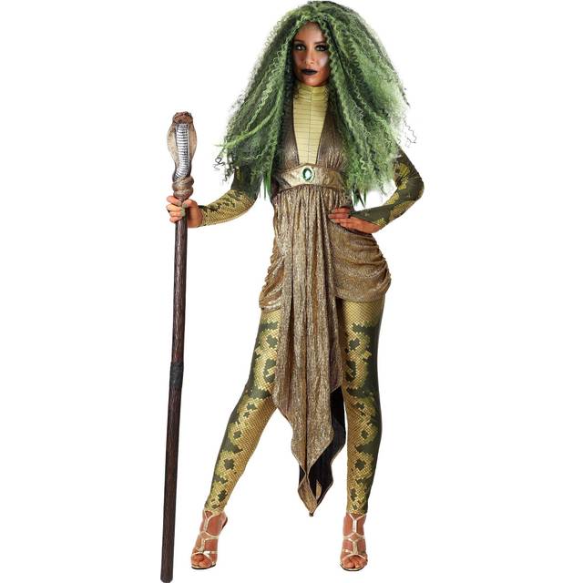 Plus Size Deluxe Medusa Women's Costume - Brown&#47;Green (1X)