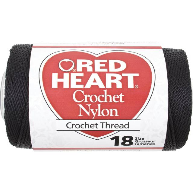 Red Heart Nylon Crochet Thread  Black