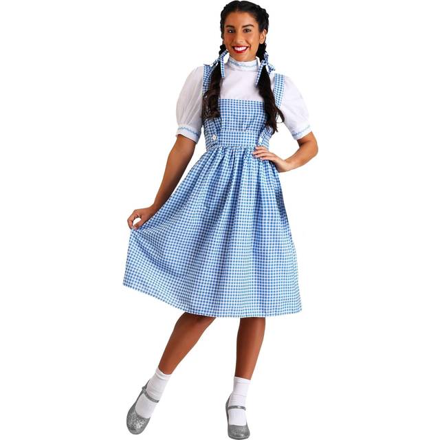 Plus Size Women's Kansas Girl Costume | Movie Costumes - Blue&#47;White (7X)