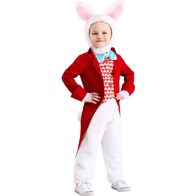 Toddler Dignified White Rabbit Costume - Red&#47;Blue&#47;White (18MO)