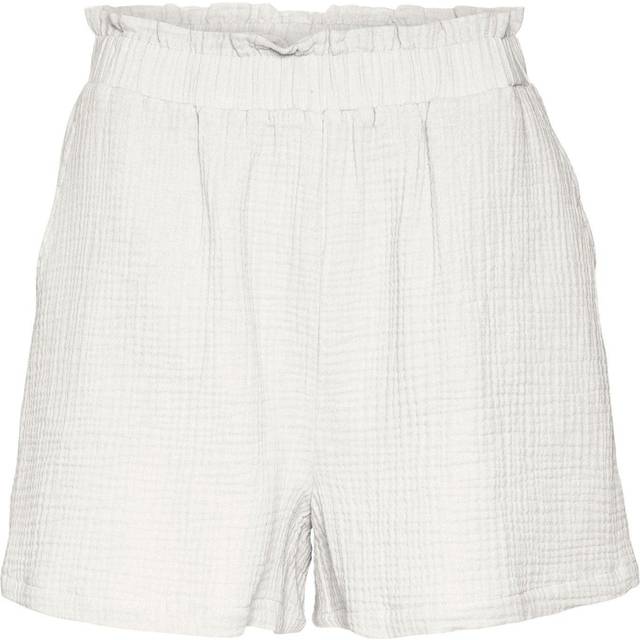 Women's Vero Moda Natali Heavyweight Shorts Snow White - Size: 14