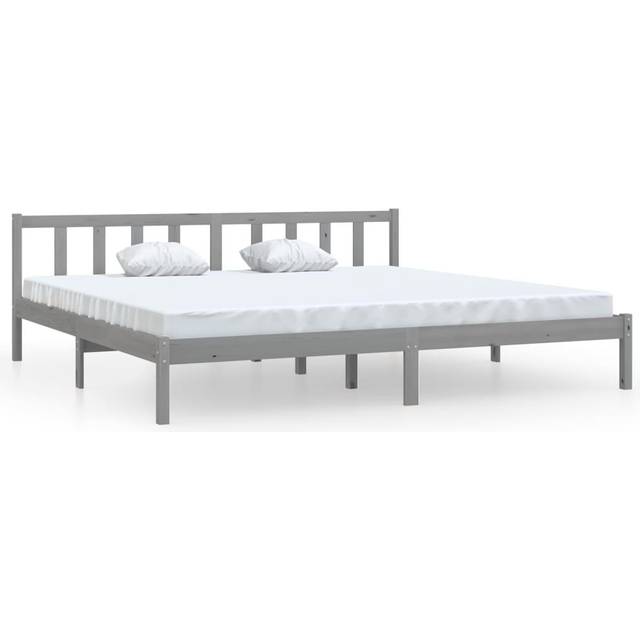 Vidaxl Bed Frame Without Mattress Solid Wood Super King Size Bed Frames - One Size