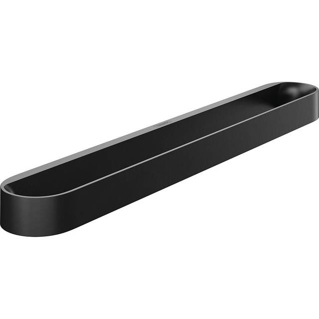 hansgrohe WallStoris Bathroom Towel Rail Hanger 58cm Matt Black Easy Install