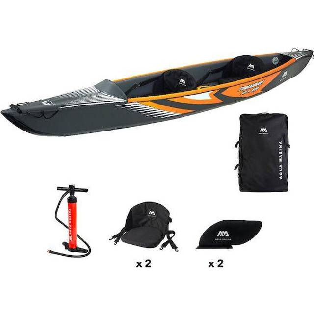 Aqua Marina Unisex Kayak, Orange/Grey, 2 Person - 440 cm