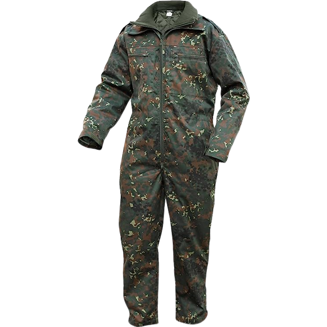 Brandit Pansarkombination i ett stycke vinteroverall – inkl. Avtagbar termo-underkombination, Fleece kamouflage, XXL