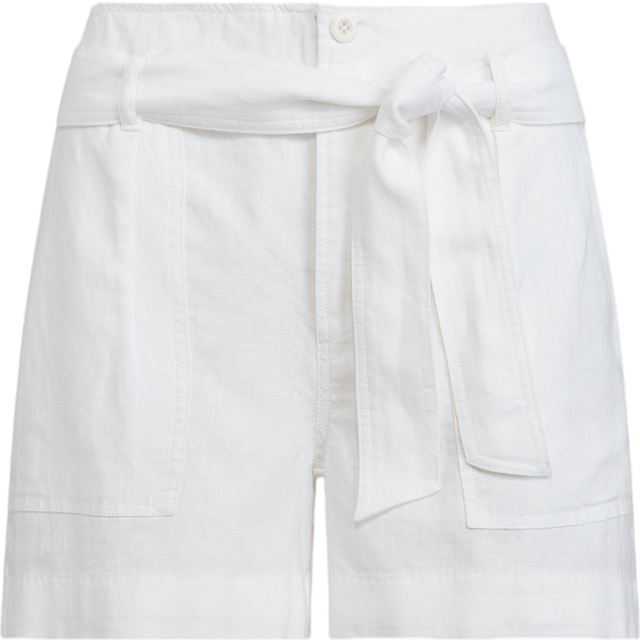 Lauren Ralph Lauren - Shorts Clasic Linen-Ffr i linne - Vit