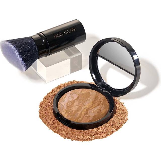 LAURA GELLER NEW YORK Baked Balance-N-Brighten Color Correcting Foundation  Sand + Kabuki Brush