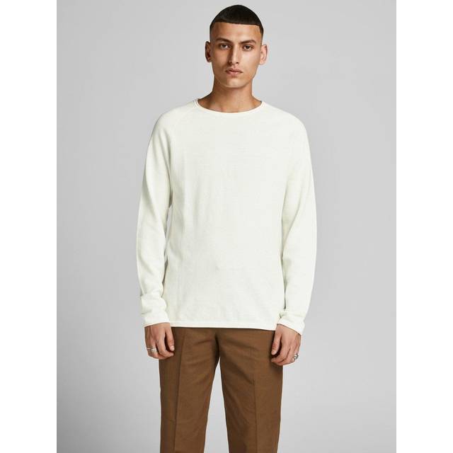 Round neck sweater Jack & Jones Hill - Blanc - XL