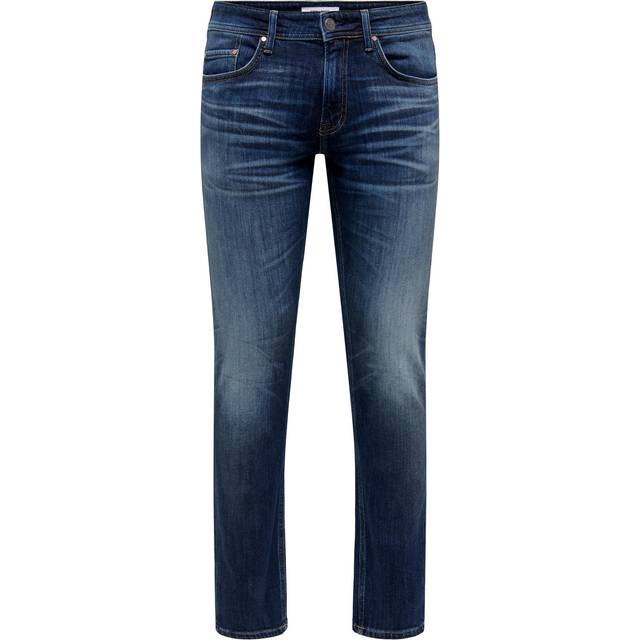 ONLY & SONS Regular fit jeans ONSWeft blå, Blå denim, 33W x 34L