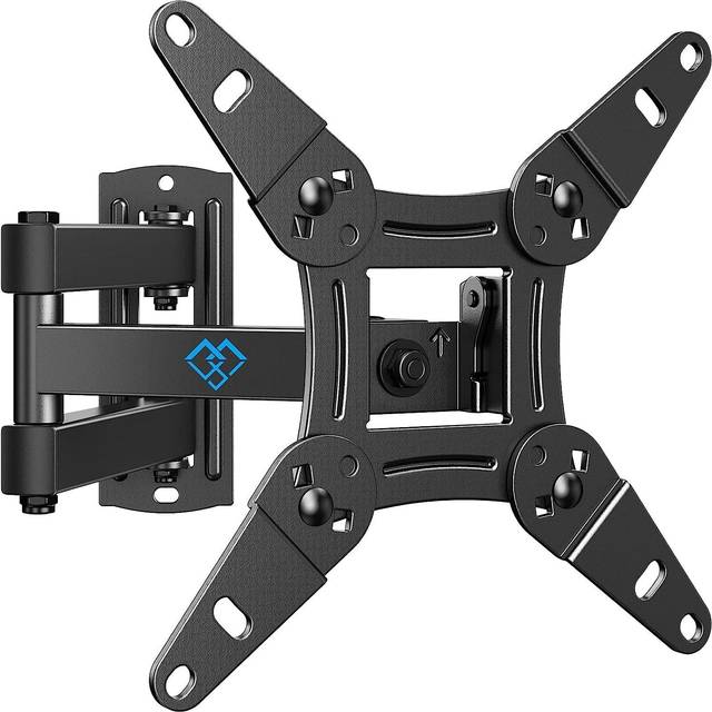 PERLESMITH TV Wall Bracket for 13-43 inch TVs, Swivels Tilts TV mount for Flat & Curved TV?VESA 75x75mm to 200x200mm up to 20kg