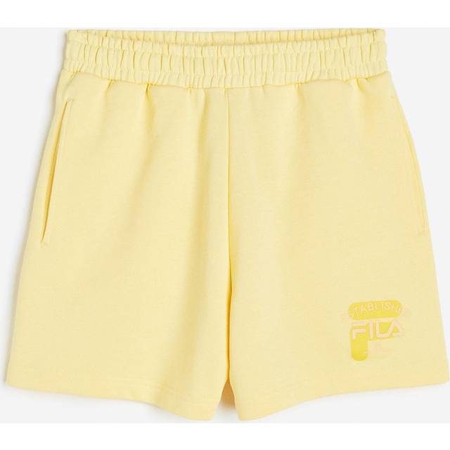 Fila BALVE high-waist tracksuit bottoms Shorts light yellow