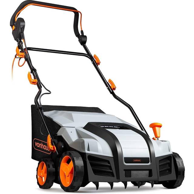 Vonhaus 1800w Electric Lawn Scarifier & Rake, Grey
