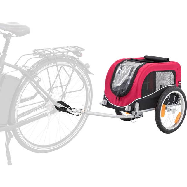 Trixie 12816 Cykelvagn, 75 × 86 × 80/145 cm, Svart/Röd