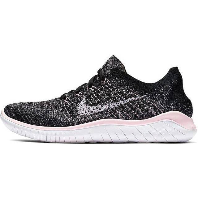 (WMNS) Nike Free RN Flyknit 2018 'Black Pink Foam' 942839-007 - 7.5