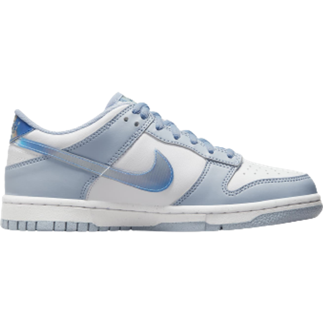 Nike Dunk Low Next Nature GS Blue Whisper Lenticular Kids Sneakers Hyper-Royal Green-Abyss White FJ4668-400 35.5