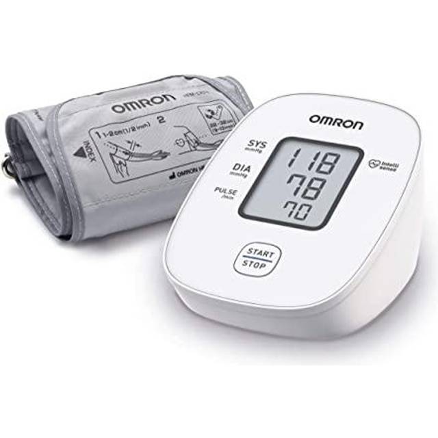 OMRON X2 Basic - Automatisk blodtrycksmätare för överarmen, blodtrycksmätning i hemmet för vuxna