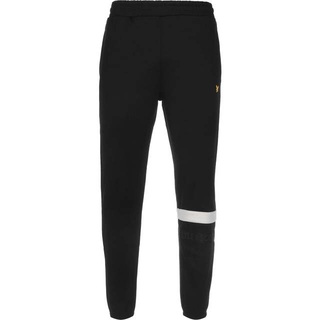 Stripe Trackies M mjukisbyxor, Jet Black, Herr, L