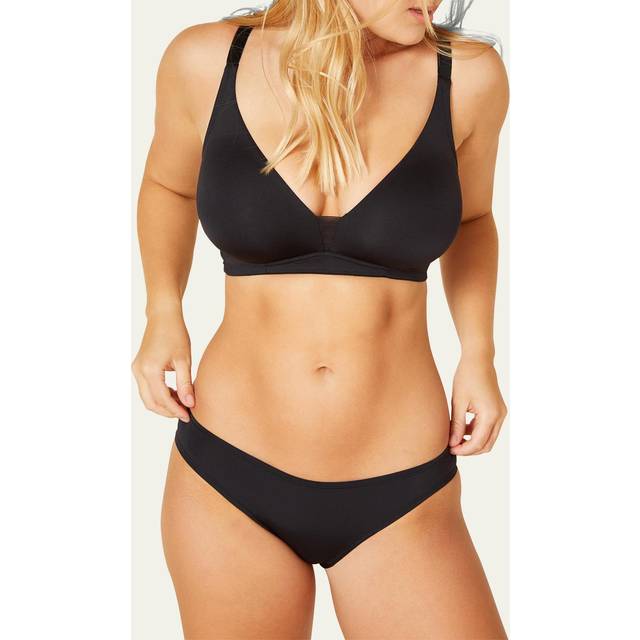 Evolution Curvy Microfiber Convertible Bralette - BLACK - XS (30-32 DD-F)