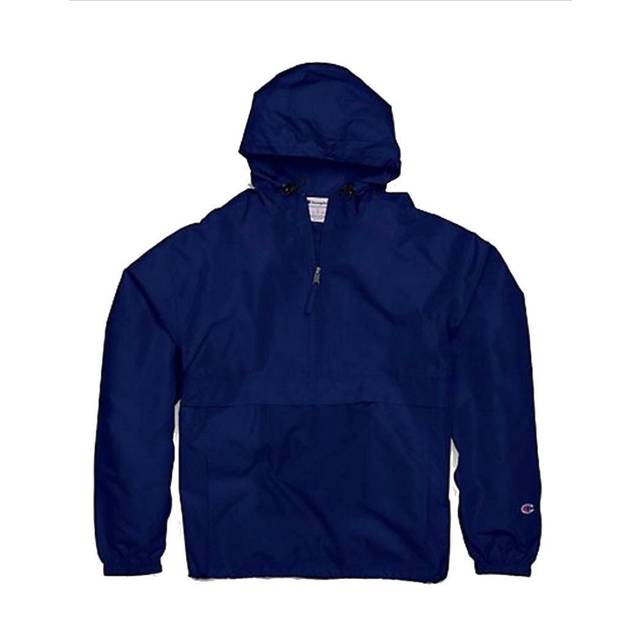 Adult Packable Anorak 14 Zip Jacket - BLAcK - SD0102H7K6E2