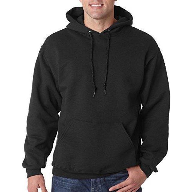 Jerzees Adult 95 oz Super Sweats NuBlend Fleece Pullover Hood S BLACK