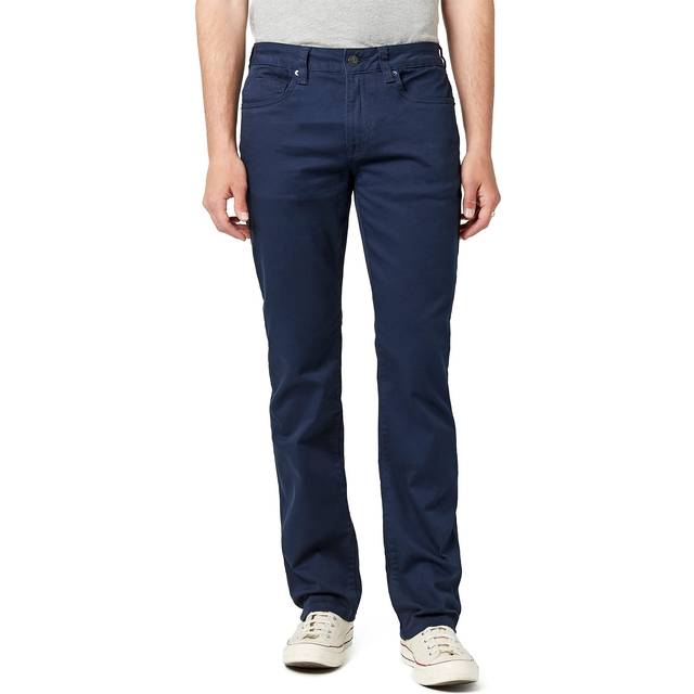 Buffalo David Bitton raka sex jeans för män, Djup marinblå, 33W x 30L