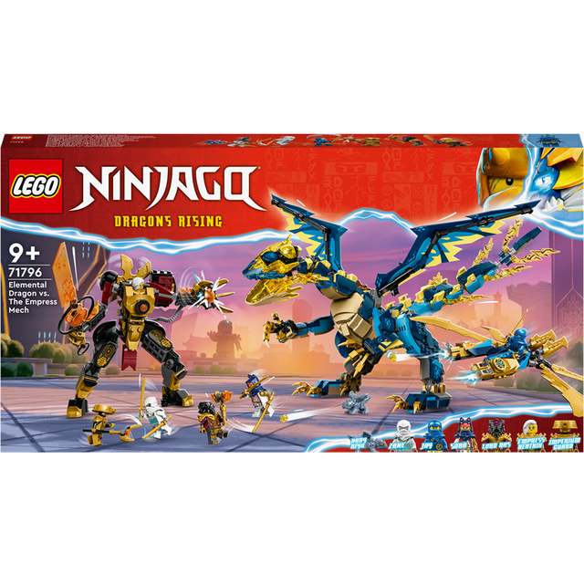 LEGO NINJAGO Elemental Dragon vs. The Empress Mech 71796 Building Toy Set (1,038 Pieces)