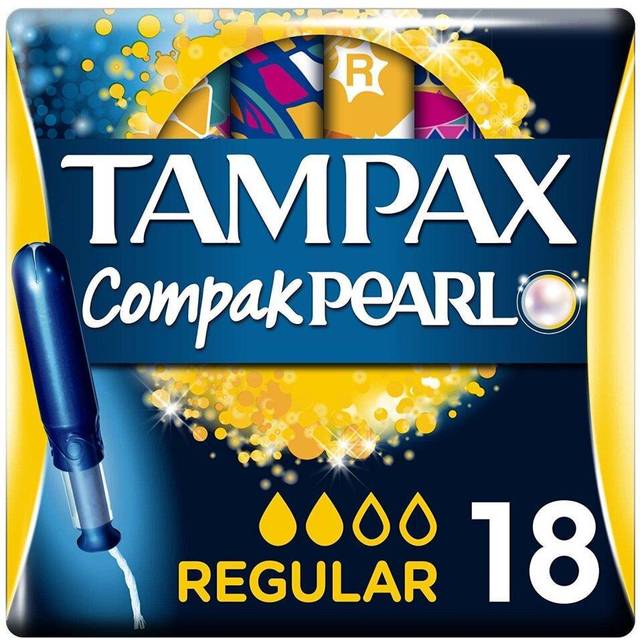 Tampax Compak Pearl Regular tamponger med applikator 18 st