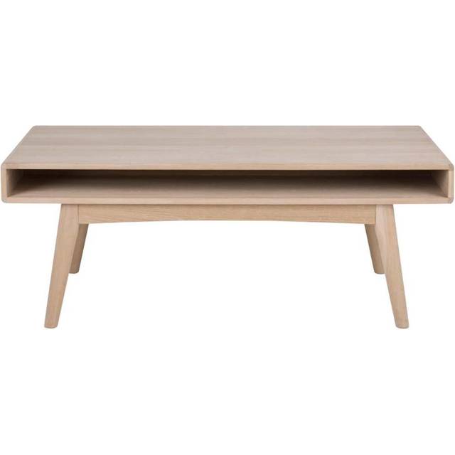 Florence Marte Single Shelf White Oak Coffee Table - Furniture To Go - 50 x 130 x 70cm