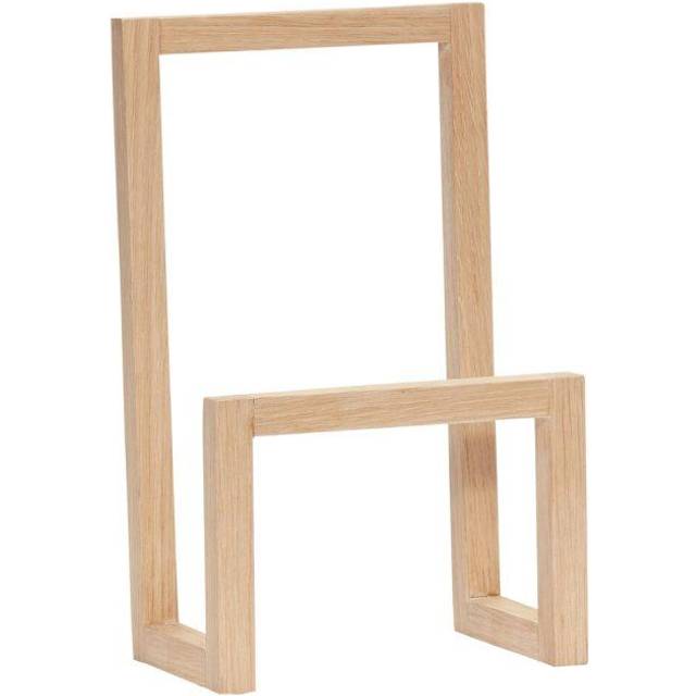 Hübsch Market magazine holder Oak
