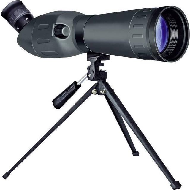 Bresser Junior Spektiv Spotty 20–60 x 60 med steglös zoomfunktion, 360° vridbar tub, helt härdat utseende med robust gummiarmering inklusive bordsstativ, transportväska och bärrem