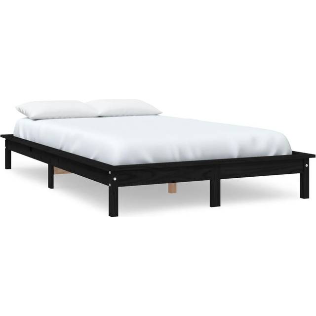 vidaXL Bed Frame without Mattress Grey Super King Size Solid Wood