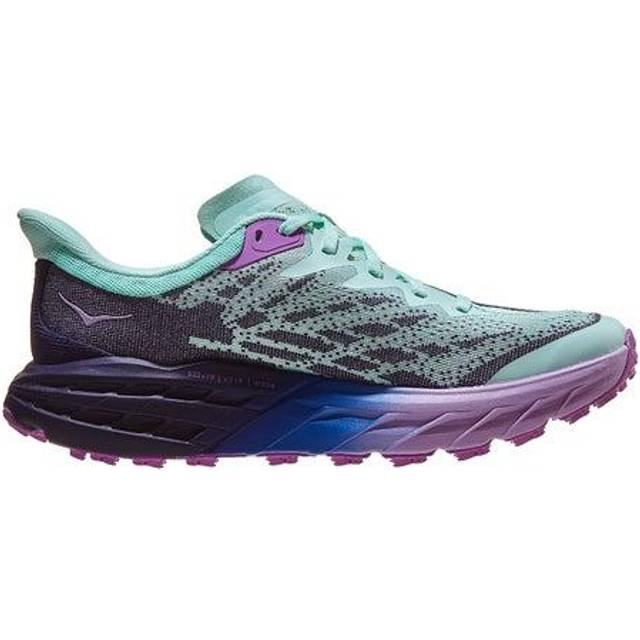 Hoka Womens Speedgoat 5 Trail Running Shoes - Teal - 4