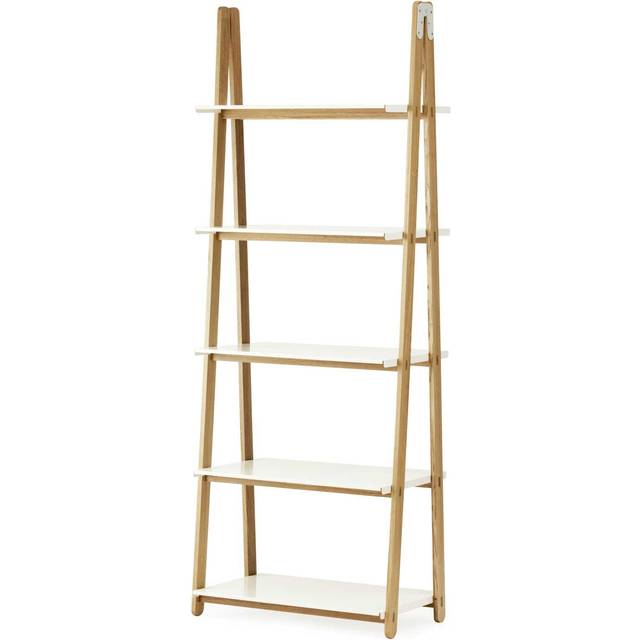 Normann Copenhagen - One Step Up Bookcase High White - Hyllor - Francis Cayouette - Vit - Metall/Trä