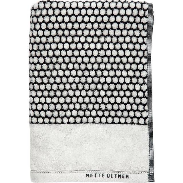 Grid Towel 50x100 cm, Black/Off-White