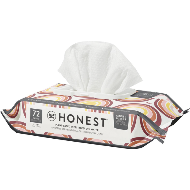 The Honest Company Clean Conscious Wipes | 99% Water, Compostable, Plant-Based, Baby Wipes | Hypoallergenic, EWG