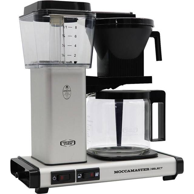 Moccamaster KBG 741 Select Coffee Machine - Matt Silver, Silver