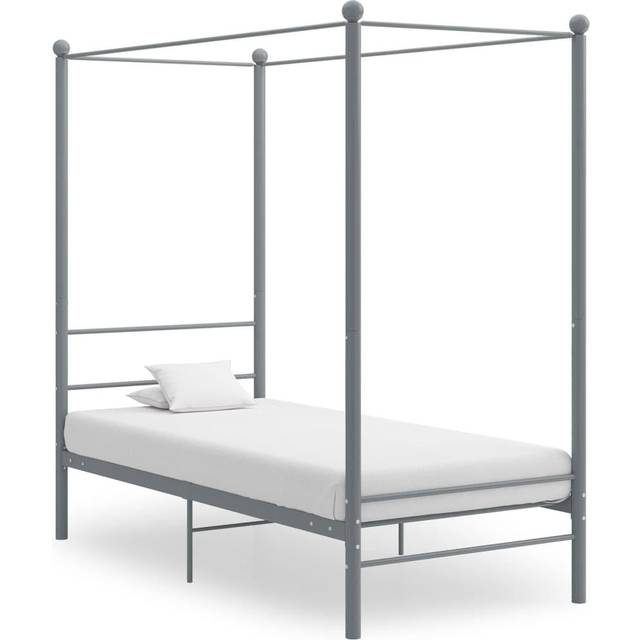 VidaXl Himmelsäng Grå Metall 100X200 Cm - 1