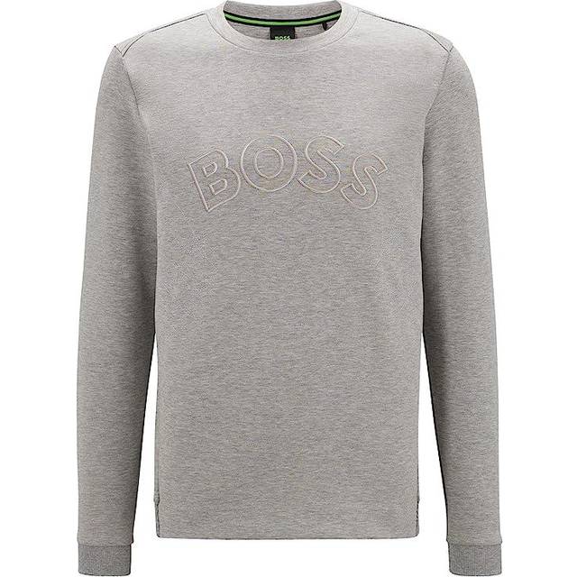 BOSS Herr Salbo Iconic Jersey, Light/Pastel Grey, L