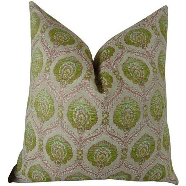 Plutus PB11060-2036-DP 20 x 36 in. Double Sided King Size Tulip Handmade Throw Pillow - Pink & Green