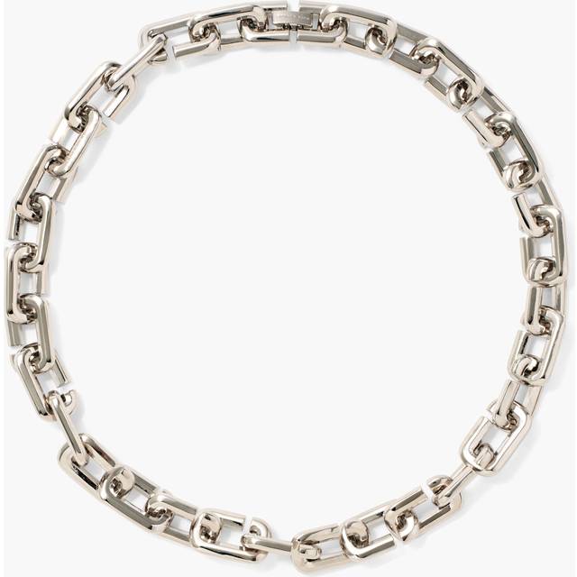 MARC JACOBS Marc Jacobs The J Marc Chain Link Necklace in Silver
