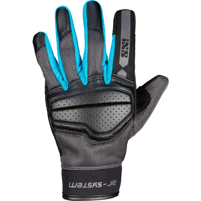 IXS Classic Evo-Air Women's Motorcycle Gloves Black-Turqoise S (5) (S (5))